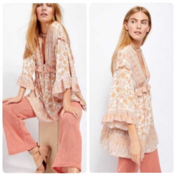 Free People MOONLIGHT DANCE TUNIC SIZE SMALL NWT - Picture 10 of 16
